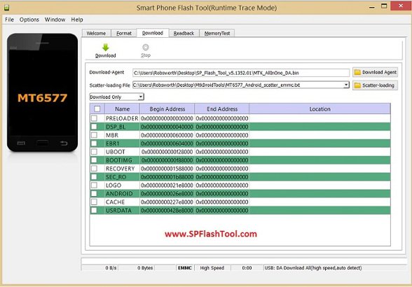 format smart phone flash tool